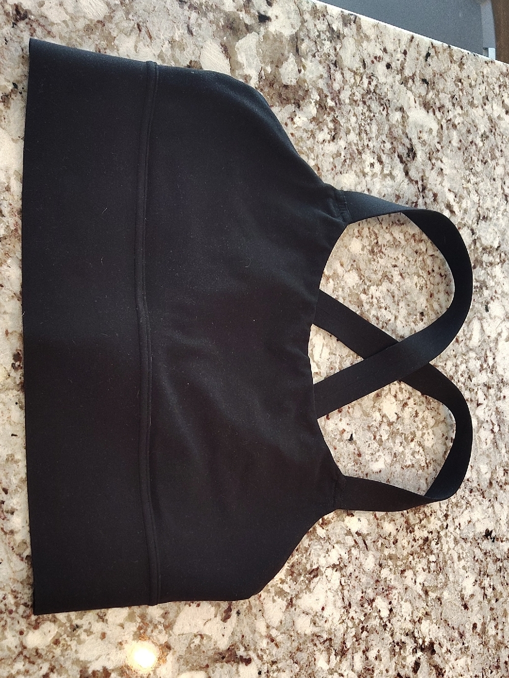 Black Cross-Back Sports Bra *Athleta*